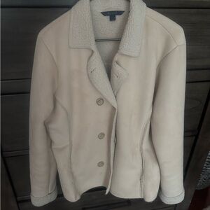 Boden Cream Teddy Jacket